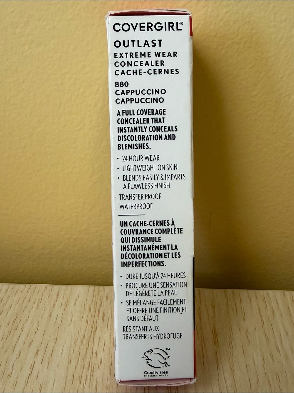 Covergirl Outlast Extreme Wear Concealer in Cappuccino 880 Brand New - Picture 4 of 6